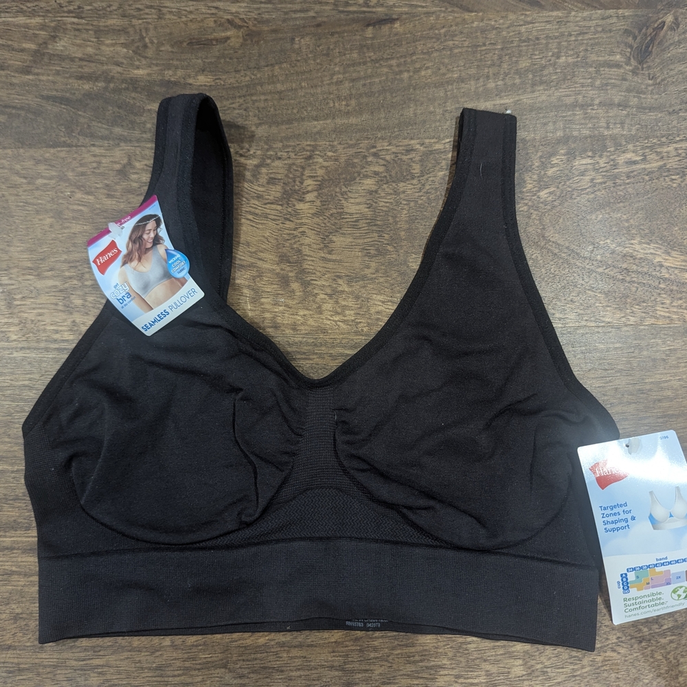 Hanes Women's Black Wirefree Comfort Bra